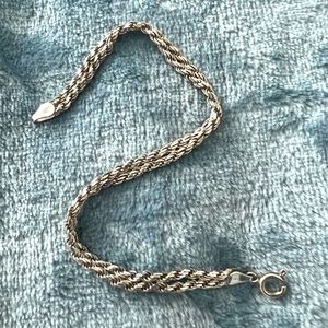 Sterling Silver Double Rope Bracelet